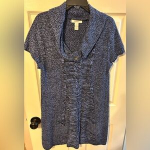 Style & Co. Textured Blue Blouse